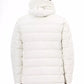 Elegant White Hooded Zip Jacket