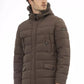 Elegant Brown Hooded Monogram Jacket