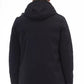 Elegant Blue Hooded Jacket with Zip Closure