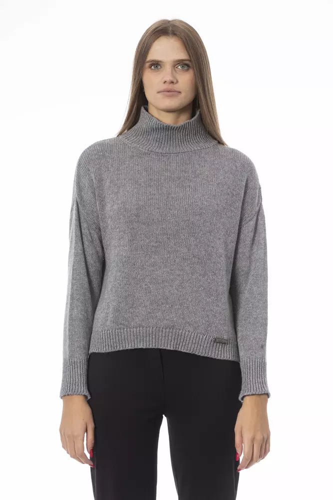 Volcano Neck Cozy Knit Sweater