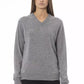 Elegant V-Neck Cable Knit Sweater