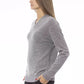 Elegant V-Neck Cable Knit Sweater