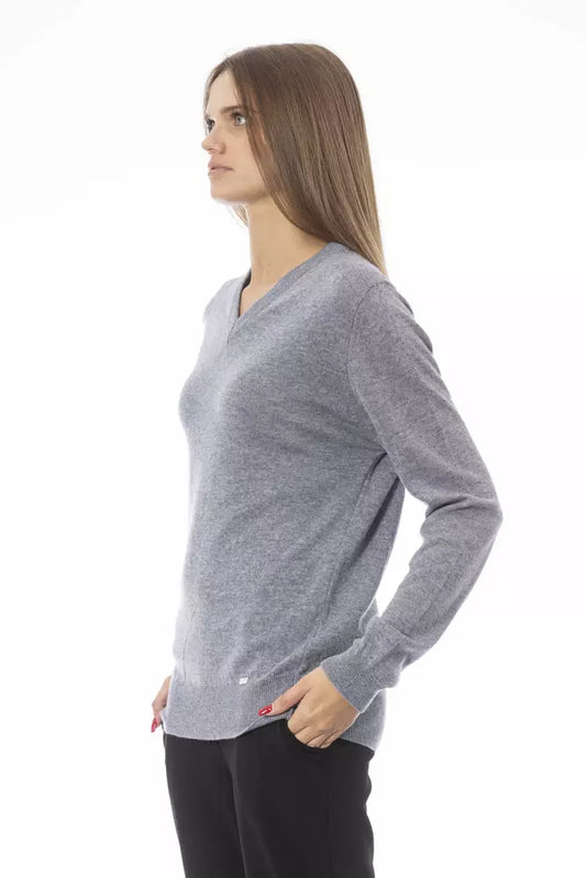 Chic V-Neck Cashmere Blend Sweater