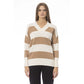 Elegant Beige V-Neck Sweater