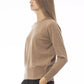 Sophisticated Beige Crew Neck Sweater