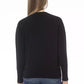 Elegant Crew Neck Wool-Cashmere Sweater