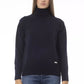 Elegant Blue Turtleneck Sweater