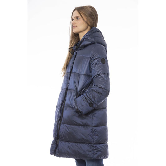 Chic Light Blue Long Down Jacket