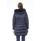 Elegant Light Blue Long Down Jacket