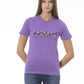 Chic Purple Crew Neck Cotton Tee
