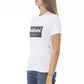 Chic White Cotton Tee with Signature Detail