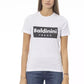 Chic White Cotton Tee with Signature Detail