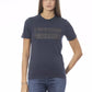 Chic Blue Short Sleeve Crew Neck Tee