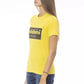 Sunshine Yellow Crew Neck Tee with Designer Print