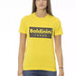 Sunshine Yellow Crew Neck Tee with Designer Print