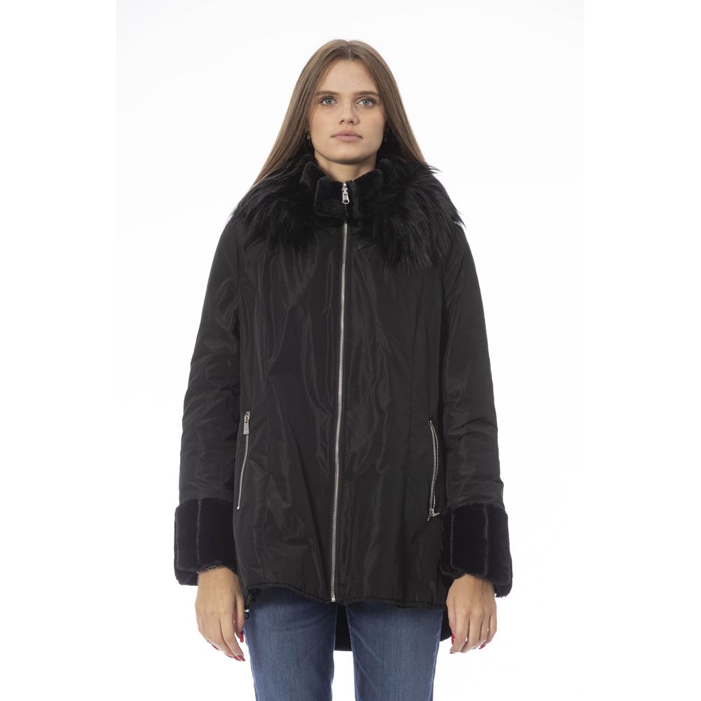 Reversible Hooded Jacket in Black