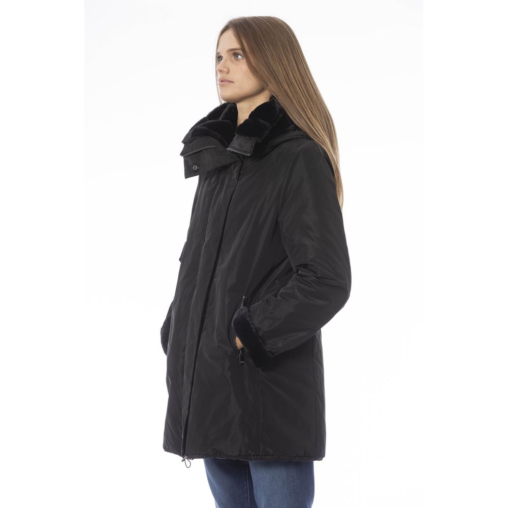 Reversible Hooded Black Jacket - Chic and Versatile