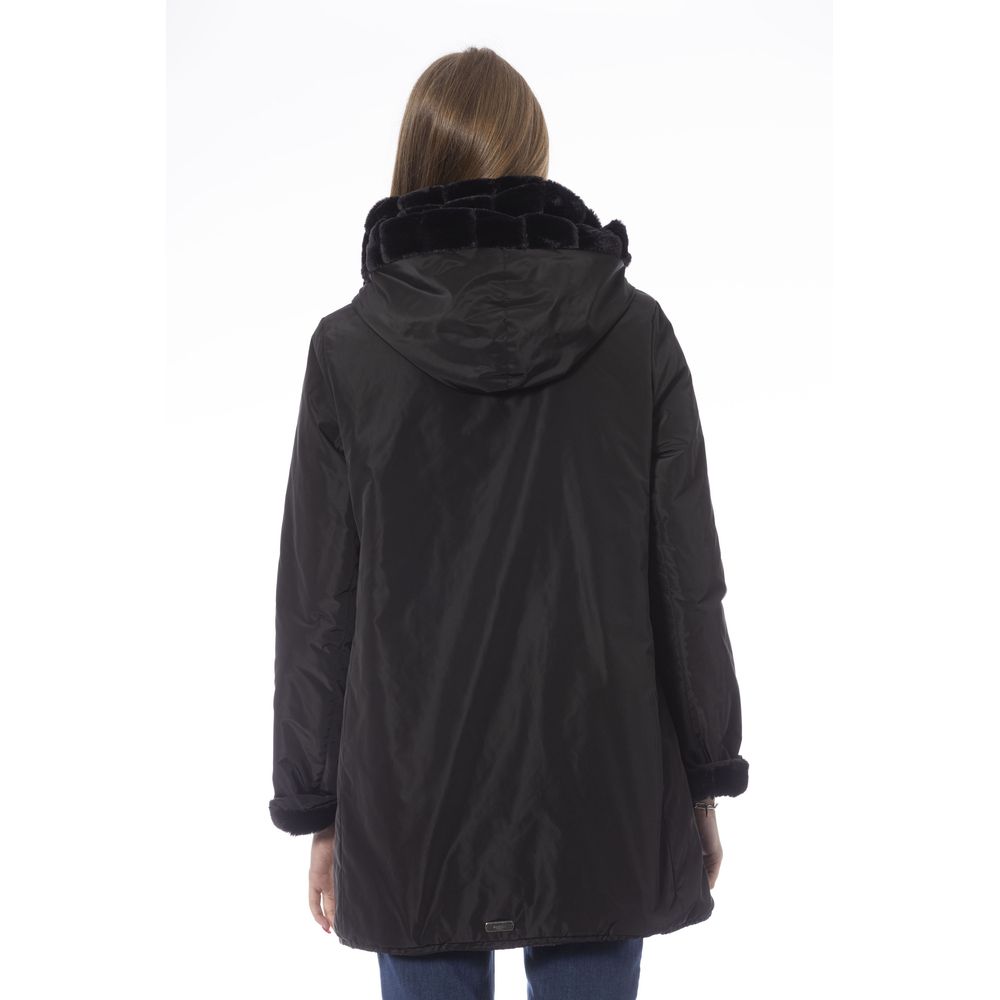 Reversible Hooded Black Jacket - Chic and Versatile