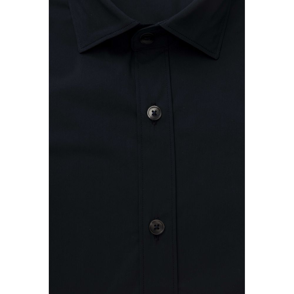 Slim Fit French Collar Shirt in Blue