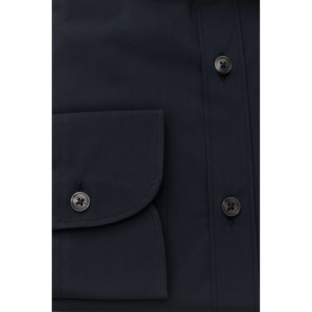 Slim Fit French Collar Shirt in Blue