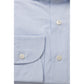 Elegant Light Blue Cotton Shirt with French Collar
