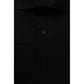 Elegant Slim Fit Black Shirt with French Collar