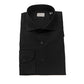 Elegant Slim Fit Black Shirt with French Collar