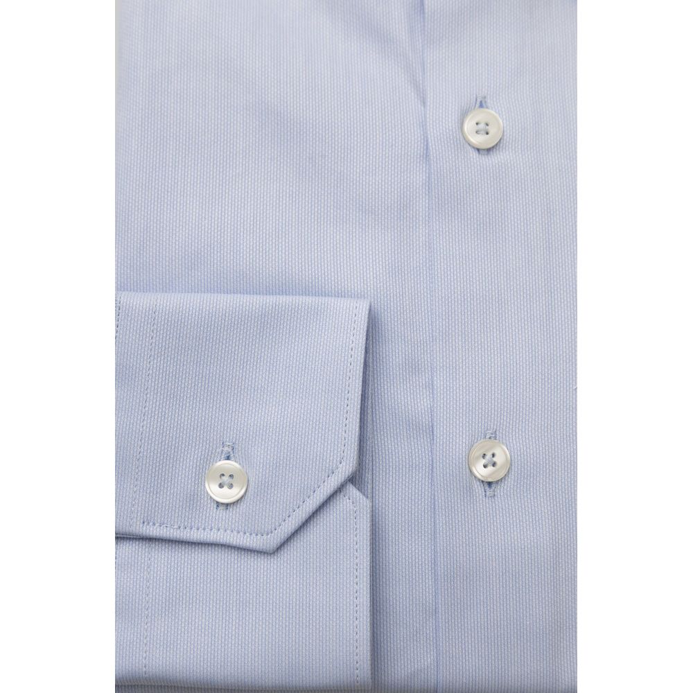 Exquisite Light Blue Cotton Shirt