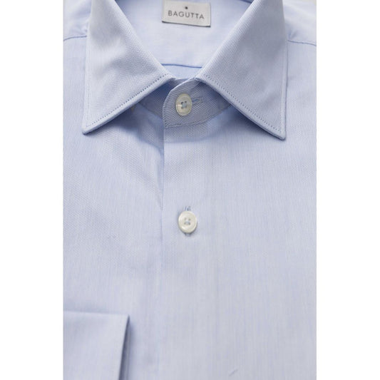 Exquisite Light Blue Cotton Shirt