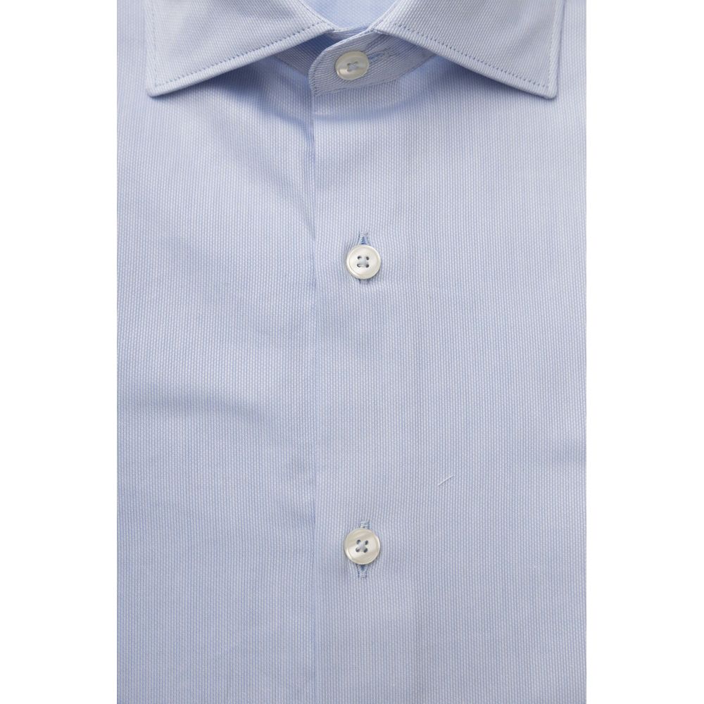 Exquisite Light Blue Cotton Shirt