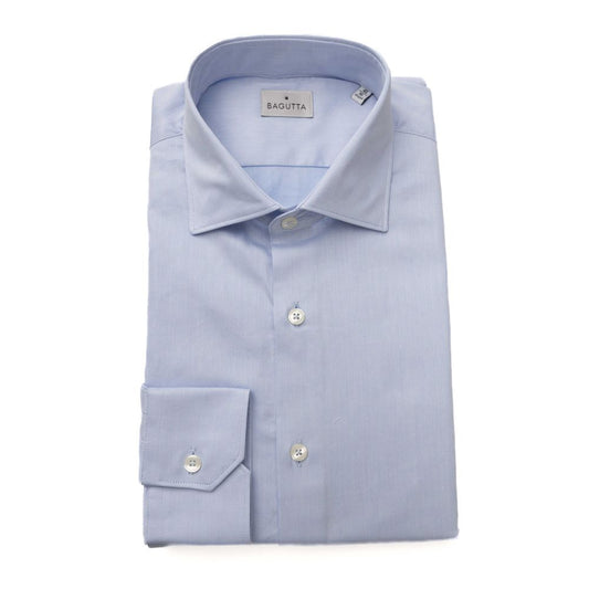 Exquisite Light Blue Cotton Shirt