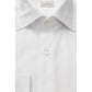 Elegant White Cotton French Collar Shirt