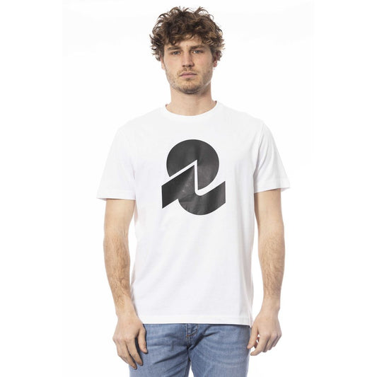 Elegant White Cotton Crew Neck Tee