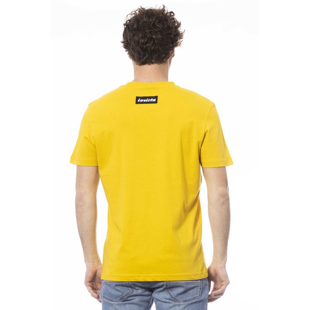 Sunny Yellow Crew Neck Logo Tee