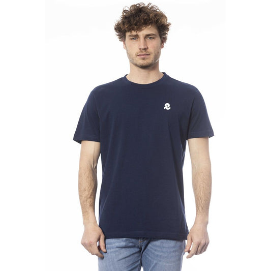 Timeless Blue Crew Neck Cotton Tee