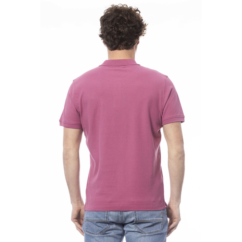 Elegant Purple Short Sleeve Polo