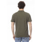 Chic Green Cotton Polo with Chest Logo