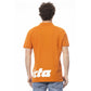 Elegant Orange Short Sleeve Polo for Men