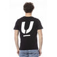 Sleek Black Cotton Crew Neck T-Shirt