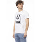 Chic White Cotton Crew Neck Tee