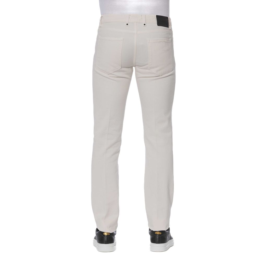 Elegant White Cotton Denim for Men