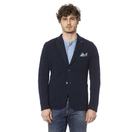 Classic Blue Cotton Blend Jacket