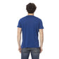 Sleek Crew Neck Cotton Tee – Perfect Blue