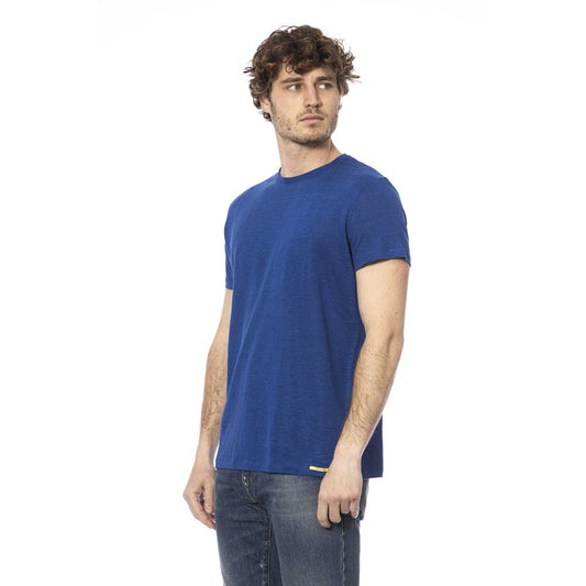 Sleek Crew Neck Cotton Tee – Perfect Blue