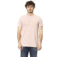 Chic Pink Crew Neck Cotton Tee