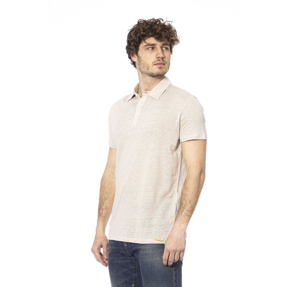 Elegant Beige Cotton Polo: Timeless Style