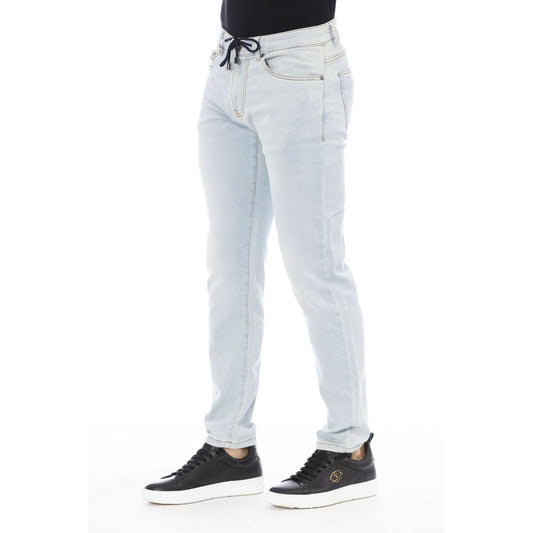 Elegant Light Blue Men's Slim Fit Jeans