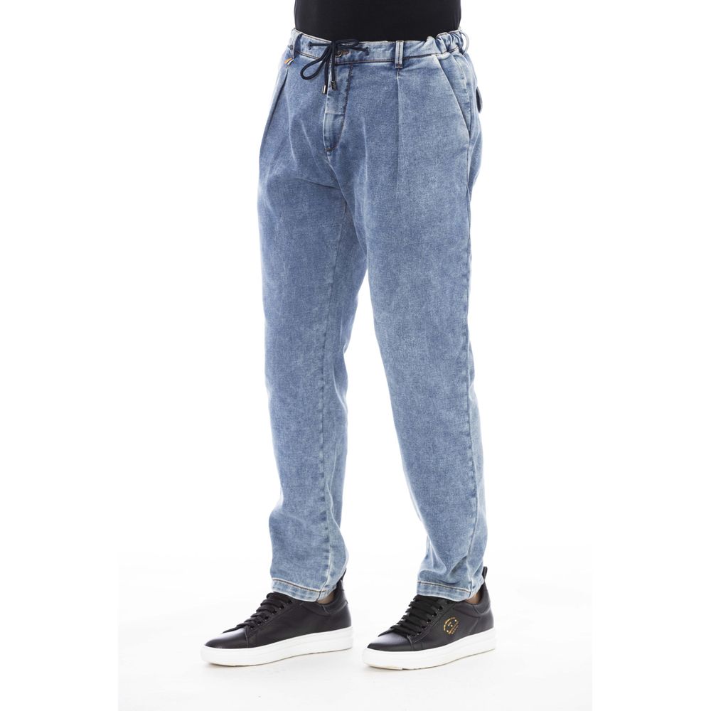 Elegant Button Lace Men's Jeans