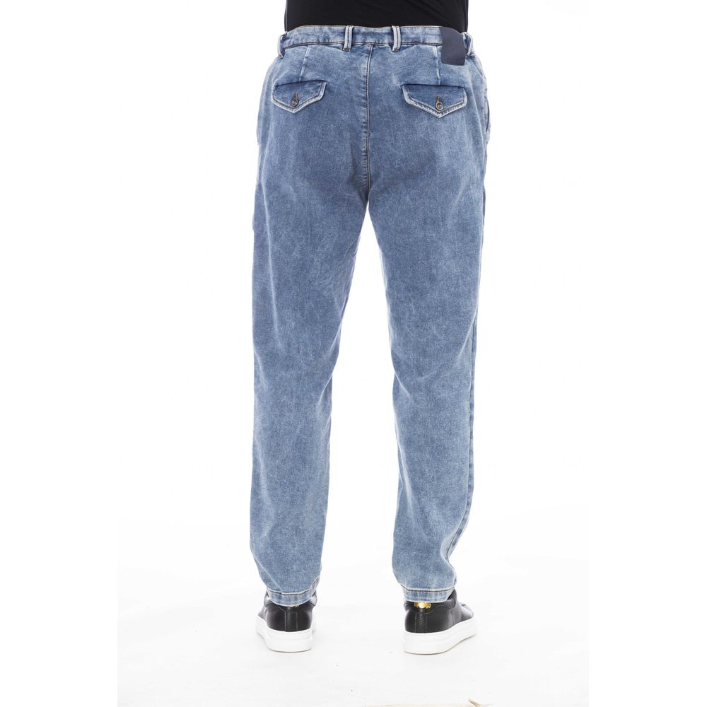 Elegant Button Lace Men's Jeans