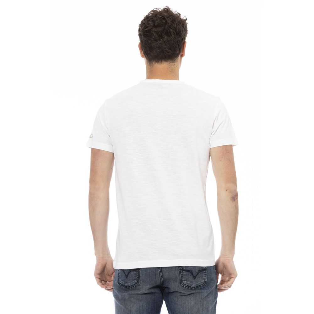 Elegant White Tee with Signature Print